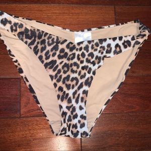 Leopard print H&M bikini bottoms NWOT